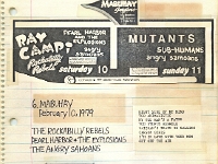 ANGRY SAMOANS Metal Mike Scrapbook 1978 – 10-28-1978 – 05-06-1979 – The Bonze Era - Bonze Annette Rose Blayk FKA Kevin Eric BONZE Saunders on Lead Guitar Page 04
